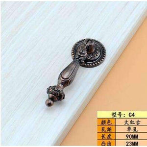 Planet Gates H Continental vintage cabinet knobs and handles Cupboard  wardrobe Door pendants rings drawer pulls Furniture Hardware Accessory