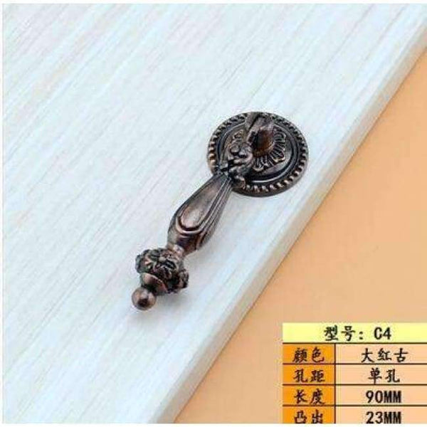 Planet Gates H Continental vintage cabinet knobs and handles Cupboard  wardrobe Door pendants rings drawer pulls Furniture Hardware Accessory