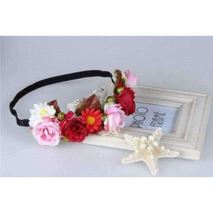 Planet Gates H / free size 2018 Bride Wedding Flower Headband Wreath Hairband Party Flower Girl Hair Accessories Flower Crown garland Flower Headpiece