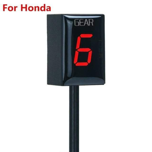 Planet Gates H Red Motorcycle Ecu Direct Mount 1-6 Speed Gear Display Indicator For Honda For Kawasaki ER6N Ninja 650 Ninja 300 Z750 Z900 Z800 Zx6R