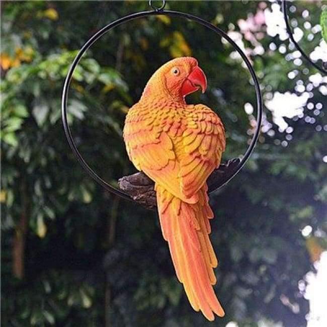 Planet Gates A Resin Realistic Modeling Imitation Parrot Micro Landscape Gardening Supplies Accessories Garden Outdoor Patio Decoration