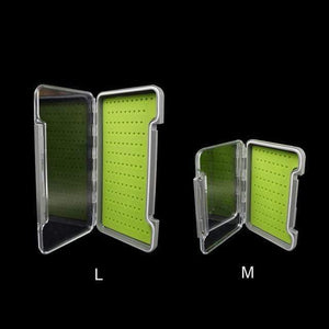 Planet Gates H048grey Silicone Fly Box Super Slim 100% Waterproof Fly Fishing Box M and L Medical Grade Silicone Flies Boxes Fly Boxes