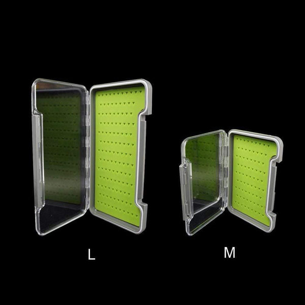 Planet Gates H048orange Silicone Fly Box Super Slim 100% Waterproof Fly Fishing Box M and L Medical Grade Silicone Flies Boxes Fly Boxes