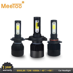 Planet Gates H1 2PC LED Car Light H7 H4 LED H1 H3 HB4 9005 9006 9012 Headlight Driving Passing Beam Fog Light Replacement for Cars Headlamp