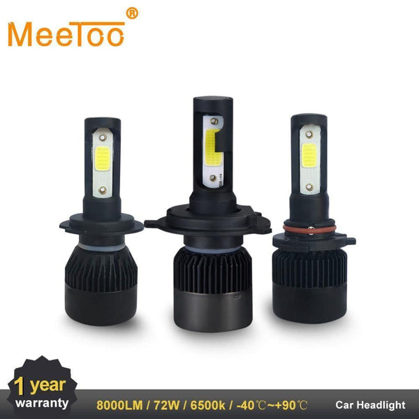 Planet Gates H1 2PC LED Car Light H7 H4 LED H1 H3 HB4 9005 9006 9012 Headlight Driving Passing Beam Fog Light Replacement for Cars Headlamp