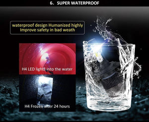 Planet Gates H1 2PC LED Car Light H7 H4 LED H1 H3 HB4 9005 9006 9012 Headlight Driving Passing Beam Fog Light Replacement for Cars Headlamp