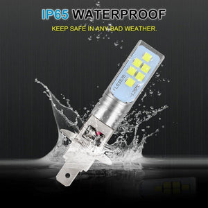 Planet Gates H1 2pcs H1 H3 LED Bulbs Car Light Lamp 12V 6000K White 1400LM Driving Lamp Auto LED Lights