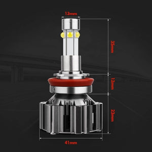 Planet Gates H1 6 Side Light Super Bright Fast Cooling Car Headlight Bulb 6000K H7 H11 Auto LED Light 100W 12000Lm Car Light 12V Fog Lamp