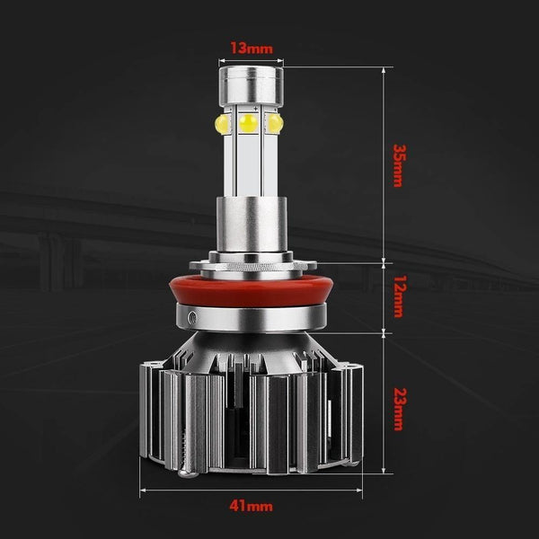 Planet Gates H1 6 Side Light Super Bright Fast Cooling Car Headlight Bulb 6000K H7 H11 Auto LED Light 100W 12000Lm Car Light 12V Fog Lamp