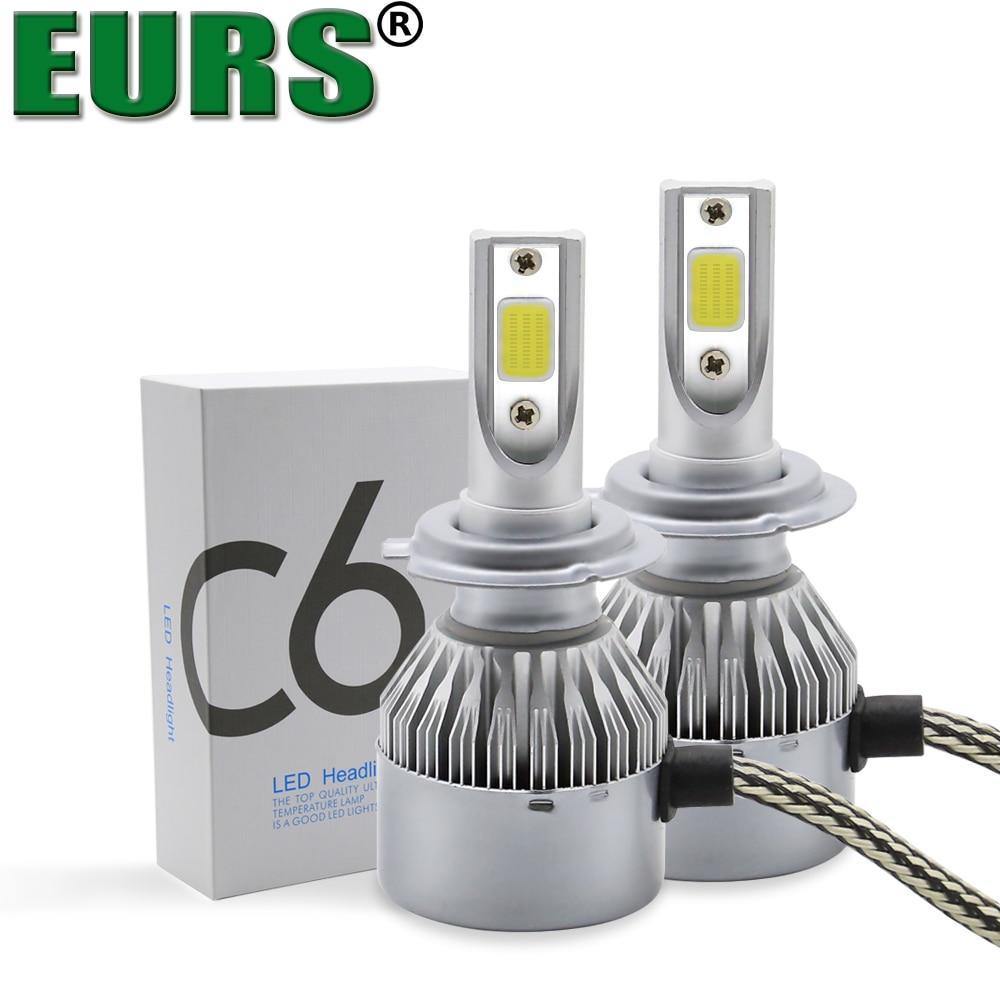 Planet Gates H1 Factory Supply Brand New 2X 36W 3800Lumen CooLing C6 Motorcycle Automobiles H1 H3 H4 H7 led Car Light Bulbs Pure White