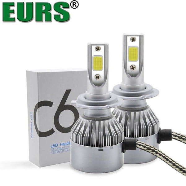 Planet Gates H1 Factory Supply Brand New 2X 36W 3800Lumen CooLing C6 Motorcycle Automobiles H1 H3 H4 H7 led Car Light Bulbs Pure White