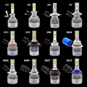 Planet Gates H1 Factory Supply Brand New 2X 36W 3800Lumen CooLing C6 Motorcycle Automobiles H1 H3 H4 H7 led Car Light Bulbs Pure White