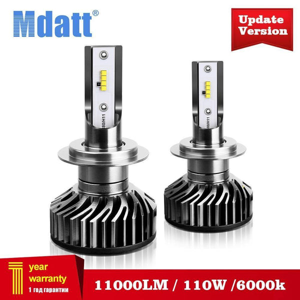 Planet Gates H1 Super Bright H7 H4 LED H11 Car Light Canbus ZES Headlight Bulb 110W 11000LM H1 9005 9006 H8 H9 6000K 12V Auto LED Headlamp