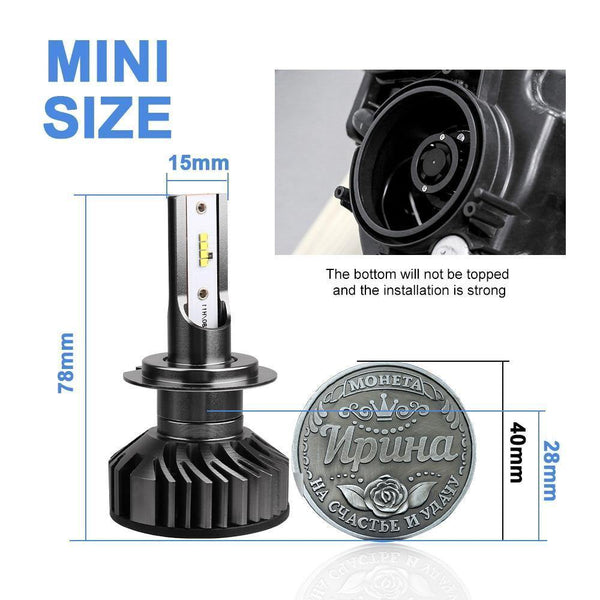 Planet Gates H1 Super Bright H7 H4 LED H11 Car Light Canbus ZES Headlight Bulb 110W 11000LM H1 9005 9006 H8 H9 6000K 12V Auto LED Headlamp