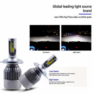 Planet Gates H10 H4 H7 H13 H11 H1 9005 9006 COB LED Headlight 72W Car LED Headlights Bulb Head Lamp 9004 Light Pure White 6000-6500K EH