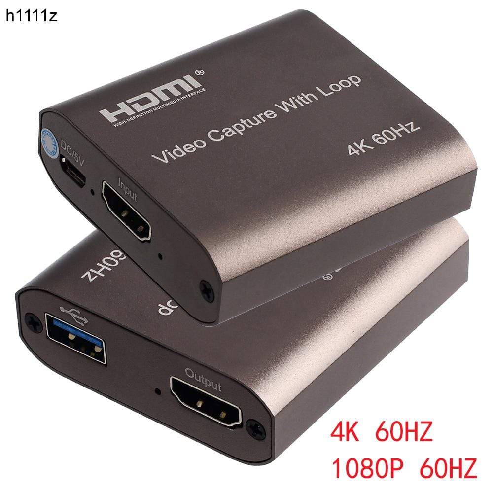 Planet Gates H1111Z 4K 60Hz HDMI Video Capture Card TV Loop 1080P Game Recording Plate Live Streaming Box USB 2.0 3.0 Grabber for PS4 Camera