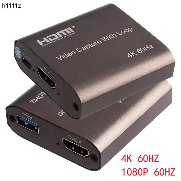 Planet Gates H1111Z 4K 60Hz HDMI Video Capture Card TV Loop 1080P Game Recording Plate Live Streaming Box USB 2.0 3.0 Grabber for PS4 Camera
