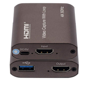 Planet Gates H1111Z 4K 60Hz HDMI Video Capture Card TV Loop 1080P Game Recording Plate Live Streaming Box USB 2.0 3.0 Grabber for PS4 Camera