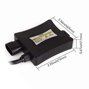 Planet Gates H4 Bixenon HID Kit 1 Pair 35W/55W Hi/Lo Beam Bi-Xenon Headlight Bulbs+1 Relay Harness+1 Pair Digital Slim Ballast DC12V