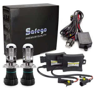 Planet Gates H4 Bixenon HID Kit 1 Pair 35W/55W Hi/Lo Beam Bi-Xenon Headlight Bulbs+1 Relay Harness+1 Pair Digital Slim Ballast DC12V