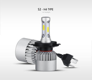 Planet Gates H4 H7 H11 9005 9006 H1 COB Car LED Headlight Bulbs Hi-Lo Beam 72W 8000LM 6500K/4300K Auto Led Headlamp Car Light 12v 24v