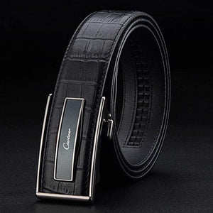Leather Belt Automatic Buckle Belts For Men Genuine Leather Waist  Men Luxury Designer Belt High Quality Fashion Strap