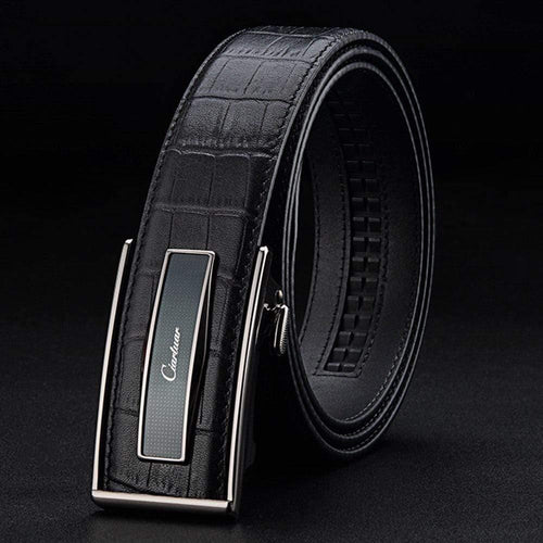 Leather Belt Automatic Buckle Belts For Men Genuine Leather Waist  Men Luxury Designer Belt High Quality Fashion Strap