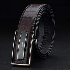 Leather Belt Automatic Buckle Belts For Men Genuine Leather Waist  Men Luxury Designer Belt High Quality Fashion Strap