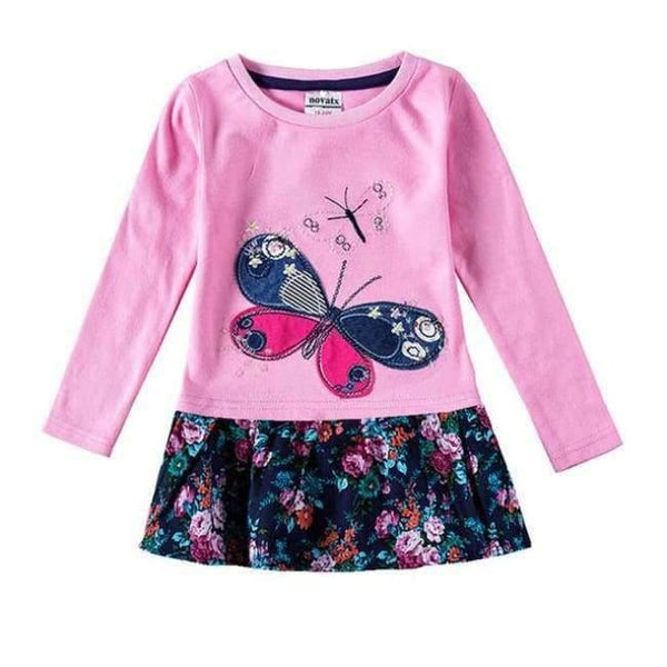 Planet Gates h5460 pink / 2T Baby Girl Dress long sleeve kids dresses for girls Clothes children clothing Kids Clothes winter Party Nova Girls Dress H5922