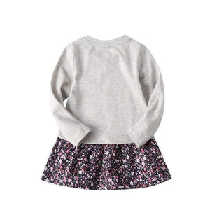 Planet Gates H5460  PINK / 2T Girls frock children clothes butterfly kids dresses girls nova baby clothing autumn kids wear child girl dresses