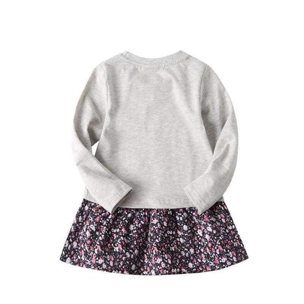 Planet Gates H5460  PINK / 2T Girls frock children clothes butterfly kids dresses girls nova baby clothing autumn kids wear child girl dresses