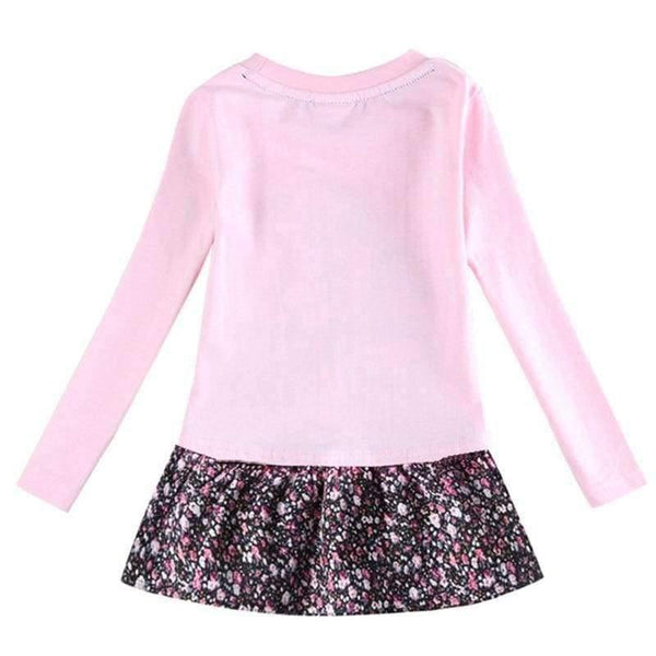 Planet Gates H5460  PINK / 2T Girls frock children clothes butterfly kids dresses girls nova baby clothing autumn kids wear child girl dresses
