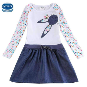 Planet Gates H5922 novatx / 2T Baby Girl Dress long sleeve kids dresses for girls Clothes children clothing Kids Clothes winter Party Nova Girls Dress H5922