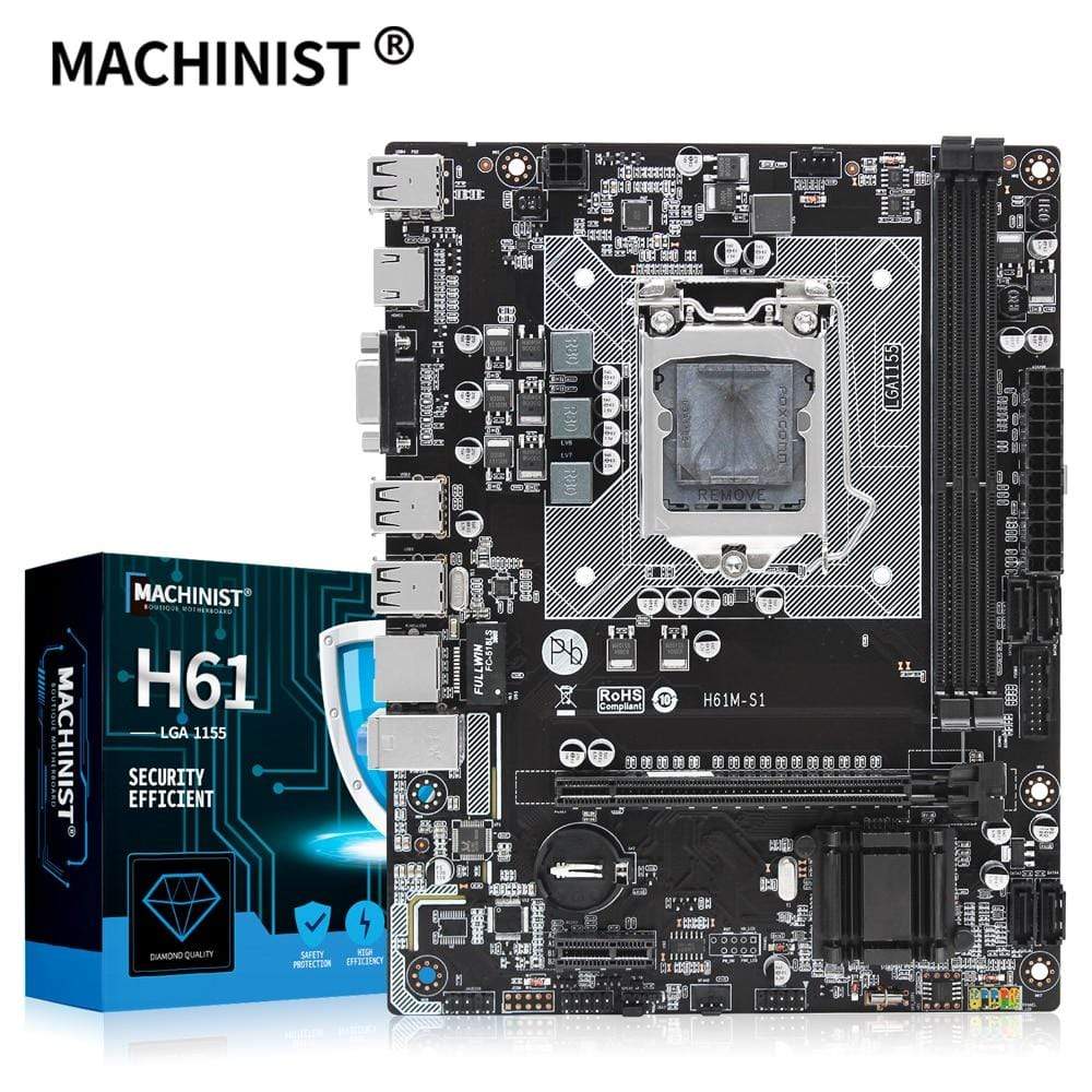 Planet Gates H61 motherboard LGA 1155 support DDR3 16G desktop RAM Memory Intel CORE i3/i5/i7 LGA1155 processor USB2.0 Micro-ATX H61M-S1