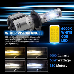 Planet Gates H7 LED H4 H11 8000K 6000K 4300K 3000K H1 9005 9006 Car Headlight Bulb Auto H8 H9 880 H3 Fog Light 60W 2PCS 12v  Led Head lamps