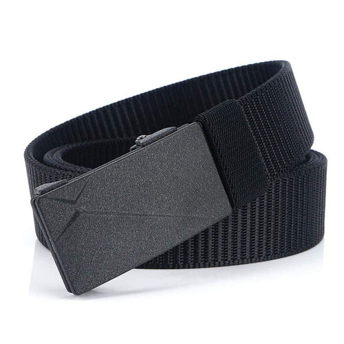 Men Belt Tactical Belts Casual Nylon Women Belt Strap Male Belts For Women Jeans High Quality Black 3.4CM