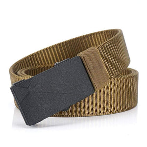 Men Belt Tactical Belts Casual Nylon Women Belt Strap Male Belts For Women Jeans High Quality Black 3.4CM