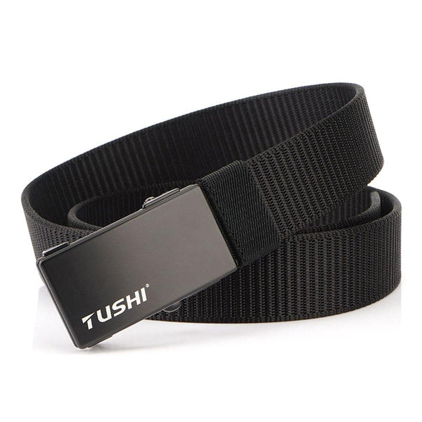 Men Belt Tactical Belts Casual Nylon Women Belt Strap Male Belts For Women Jeans High Quality Black 3.4CM