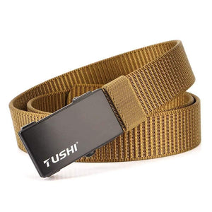 Men Belt Tactical Belts Casual Nylon Women Belt Strap Male Belts For Women Jeans High Quality Black 3.4CM