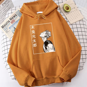 Planet Gates Haikyuu Bokuto Koutarou Print Hoodies Men Hip Hop Casual Streetwear Fashion Funny Sweatshirts Kuroo Anime Casual Hooded Mens