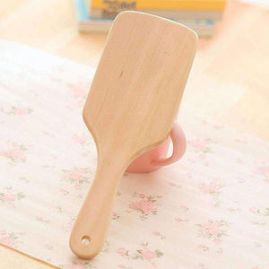 Planet Gates Hair Comb Brush Natural Bristle Anti-static Curly Wood Handle Hair Care Styling Comb Radial Brush Hairdressing Tool