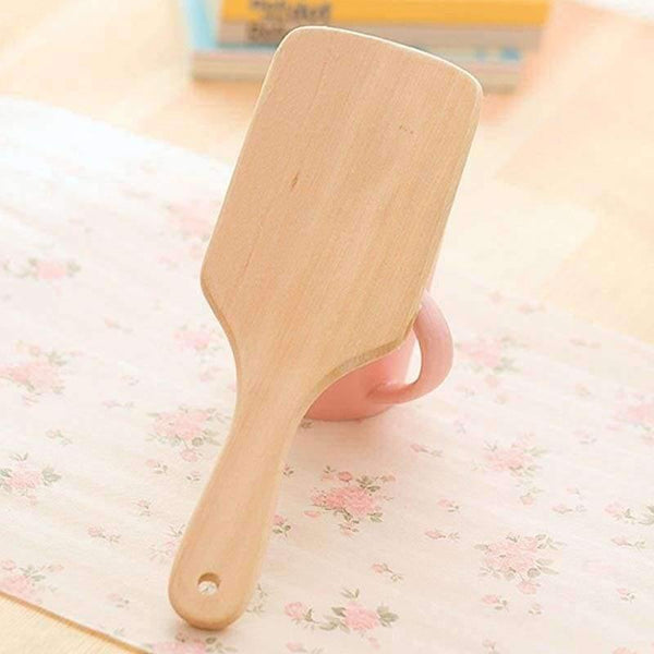 Planet Gates Hair Comb Brush Natural Bristle Anti-static Curly Wood Handle Hair Care Styling Comb Radial Brush Hairdressing Tool