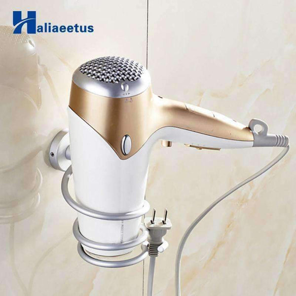 Planet Gates Hair Dryer Holder silvery Bathroom Shelf Rack Washroom Accessories bathroom accessories