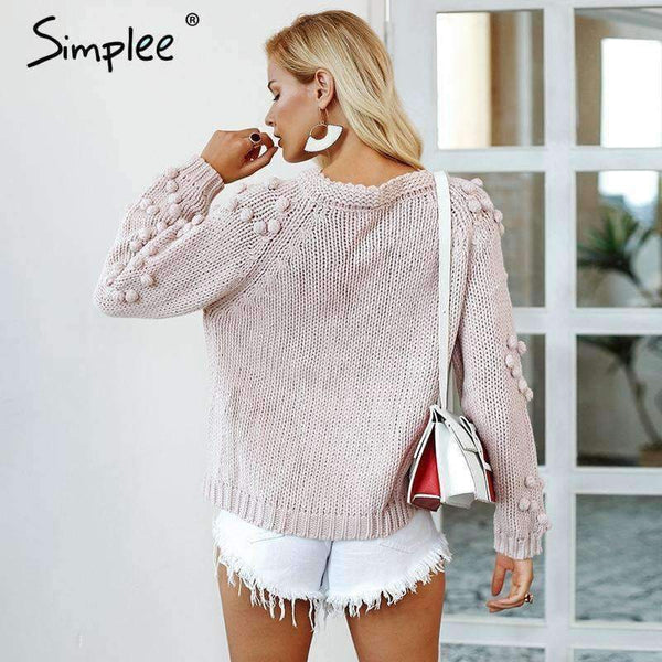 Planet Gates Hairball knitted cardigan Casual o neck long sleeve pink cardigan jumper 2018 Autumn winter women sweater