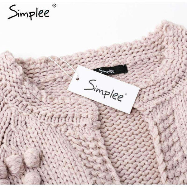 Planet Gates Hairball knitted cardigan Casual o neck long sleeve pink cardigan jumper 2018 Autumn winter women sweater