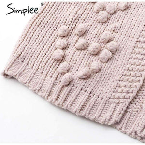 Planet Gates Hairball knitted cardigan Casual o neck long sleeve pink cardigan jumper 2018 Autumn winter women sweater