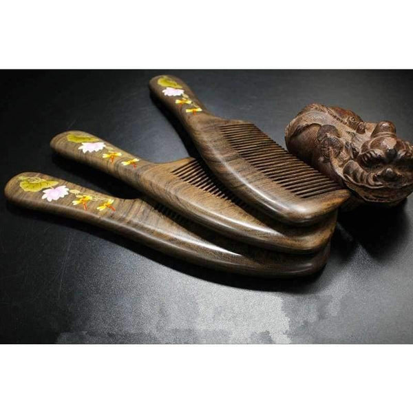 Planet Gates Hairbrush Hair Care Hight Quality Real Chacate Preto And Horn Comb  Health Styling Tools Brushes Best Gift