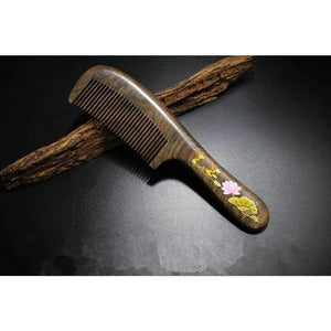 Planet Gates Hairbrush Hair Care Hight Quality Real Chacate Preto And Horn Comb  Health Styling Tools Brushes Best Gift