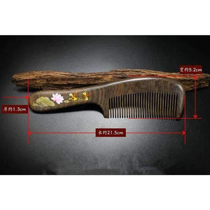 Planet Gates Hairbrush Hair Care Hight Quality Real Chacate Preto And Horn Comb  Health Styling Tools Brushes Best Gift