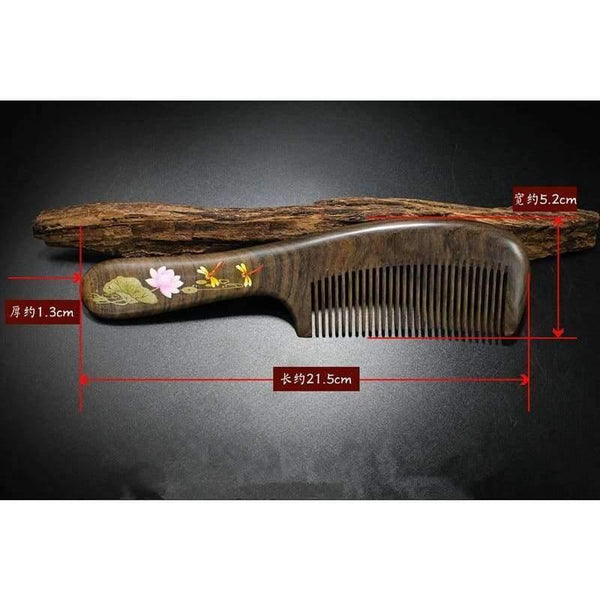 Planet Gates Hairbrush Hair Care Hight Quality Real Chacate Preto And Horn Comb  Health Styling Tools Brushes Best Gift